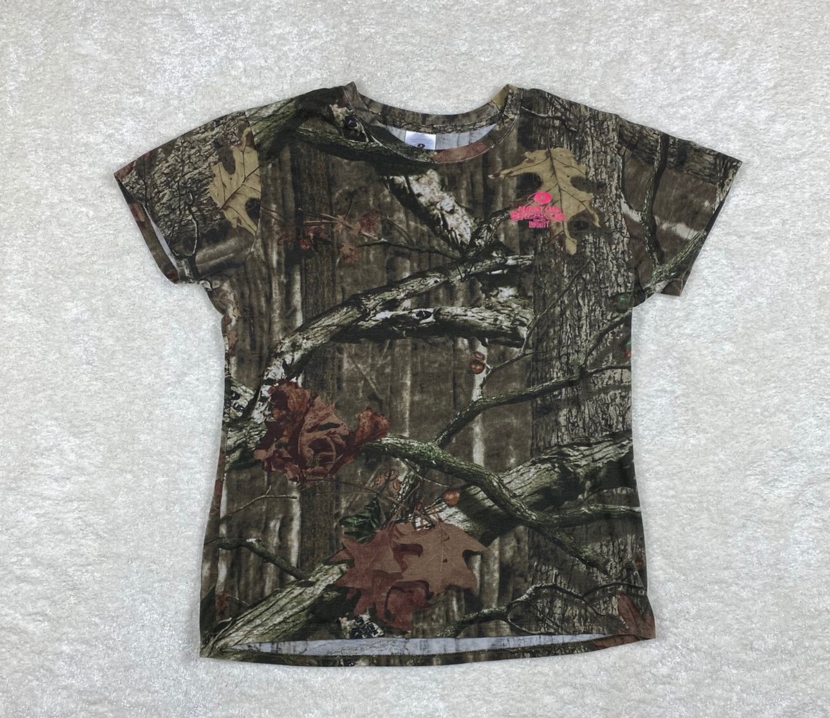 トップス Beck and call OG logo Camo stitched tee Mossy Oak Break-Up Girls Camouflage Pink Logo Crew Neck T