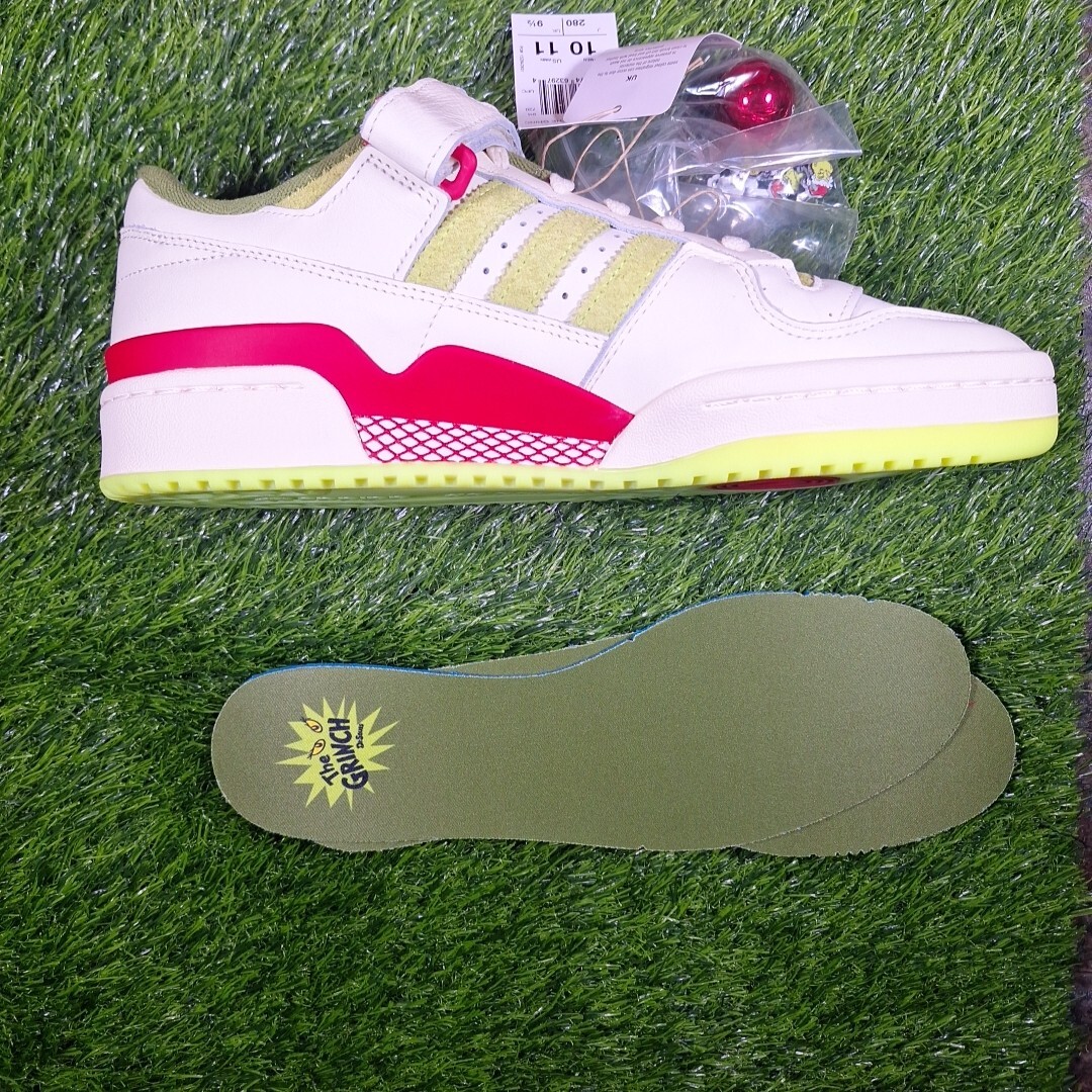 adidas gazelle silver green womens adidas Kid's The Grinch X adidas Forum Low "Green" Grade School main image 0