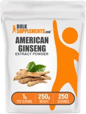 BulkSupplements American Ginseng Extract Powder - 1g per Serving