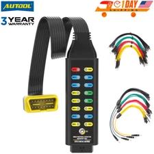 Car 16-Pin CAN Bus OBD2 Breakout Box OBDII Protocol/Power Supply/Ground Detector