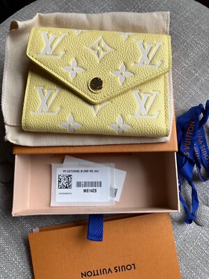 Louis Vuitton Empreinte Victorine yellow wallet | eBay