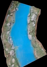 Barzso Reissue Curved River section - 54mm (bridge & soldiers not included)