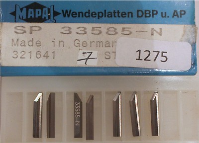 Inserts MAPAL SP-33585-N / 321641 - 7 pieces