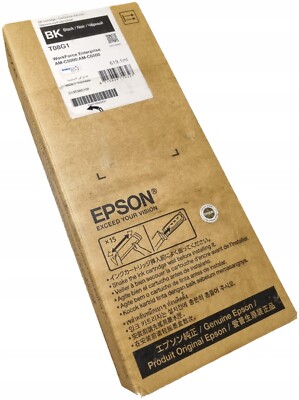 EPSON T08G1 TINTENPATRONE Schwarz (C13T08G100) - 619ml - Neu & Versiegelt - UVP: 339,99£