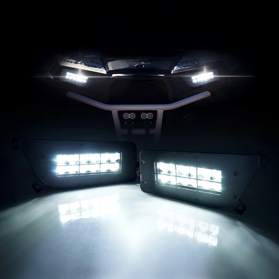 Светодиодные фары Xprite с красными ореолами для Polaris 2014-2020 RZR 900 1000 XP Turbo - Изображение 3 из 4