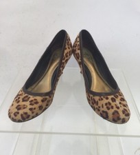 Zara Leopard Print Short Kitten Heels Women's EU 37