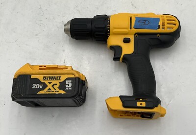 USED DeWalt DCD771 20V Cordless 1/2'' 2 Speed Drill Driver w/5AH Battery
