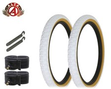 ALTA Performance BMX BICYCLE 20"x2.125" White/Gum DURABLE COMP III TIRES 6PC SET