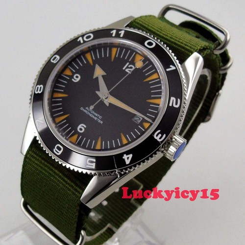 Luxury 41mm black dial sapphire crystal Miyota Automatic movement men's watch - Picture 13 of 13