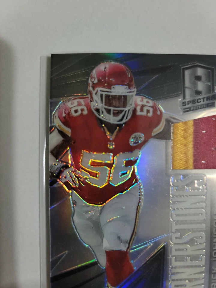 2014 Spectra Black Prizm Cornerstones Derrick Johnson - 5/5!!! - Image 2 of 4