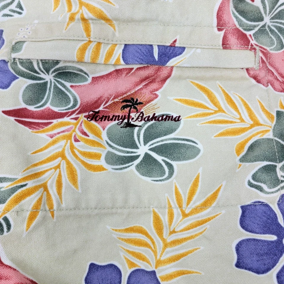TOMMY BAHAMA XL холст Plumeria гибискус Weekender ночь дорожная сумка трудно найти - Изображение 3 из 4