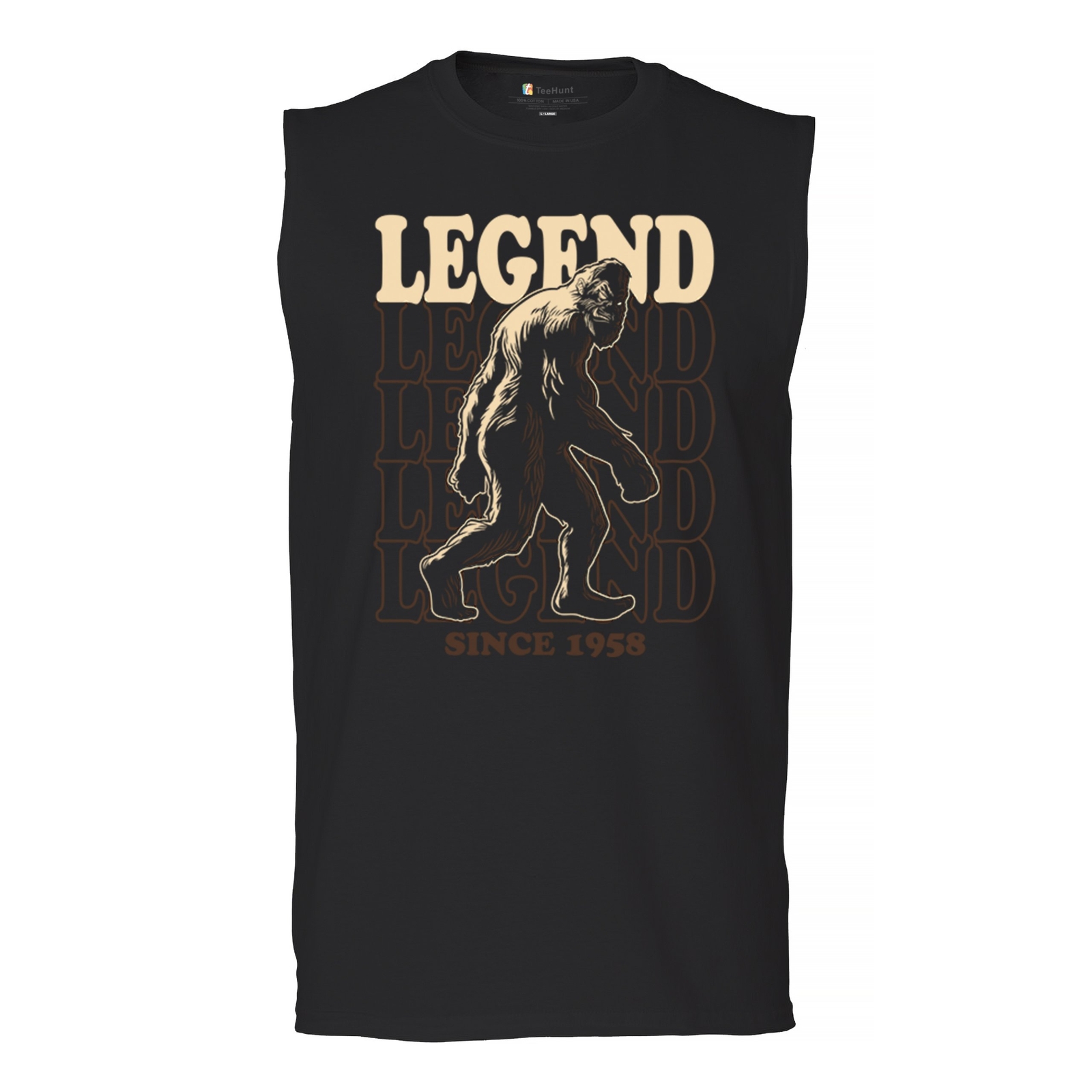 ALTRA Bigfoot Legend Dal 1958 Camicia Muscolare Divertente Vintage Classico Sasquatch Uomo