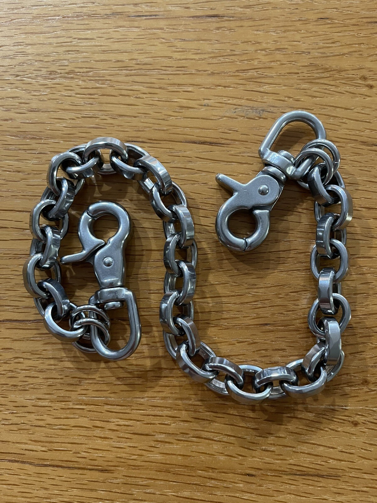 EDC Biker Wallet Chain, Heavy Duty Stainless Steel Fat Link Chain, 25 ...