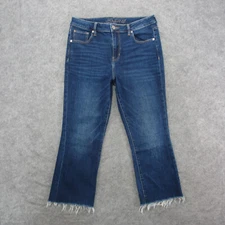 JAG Jeans Women's 10/30 Blue Dark Wash High Rise Crop Jeans