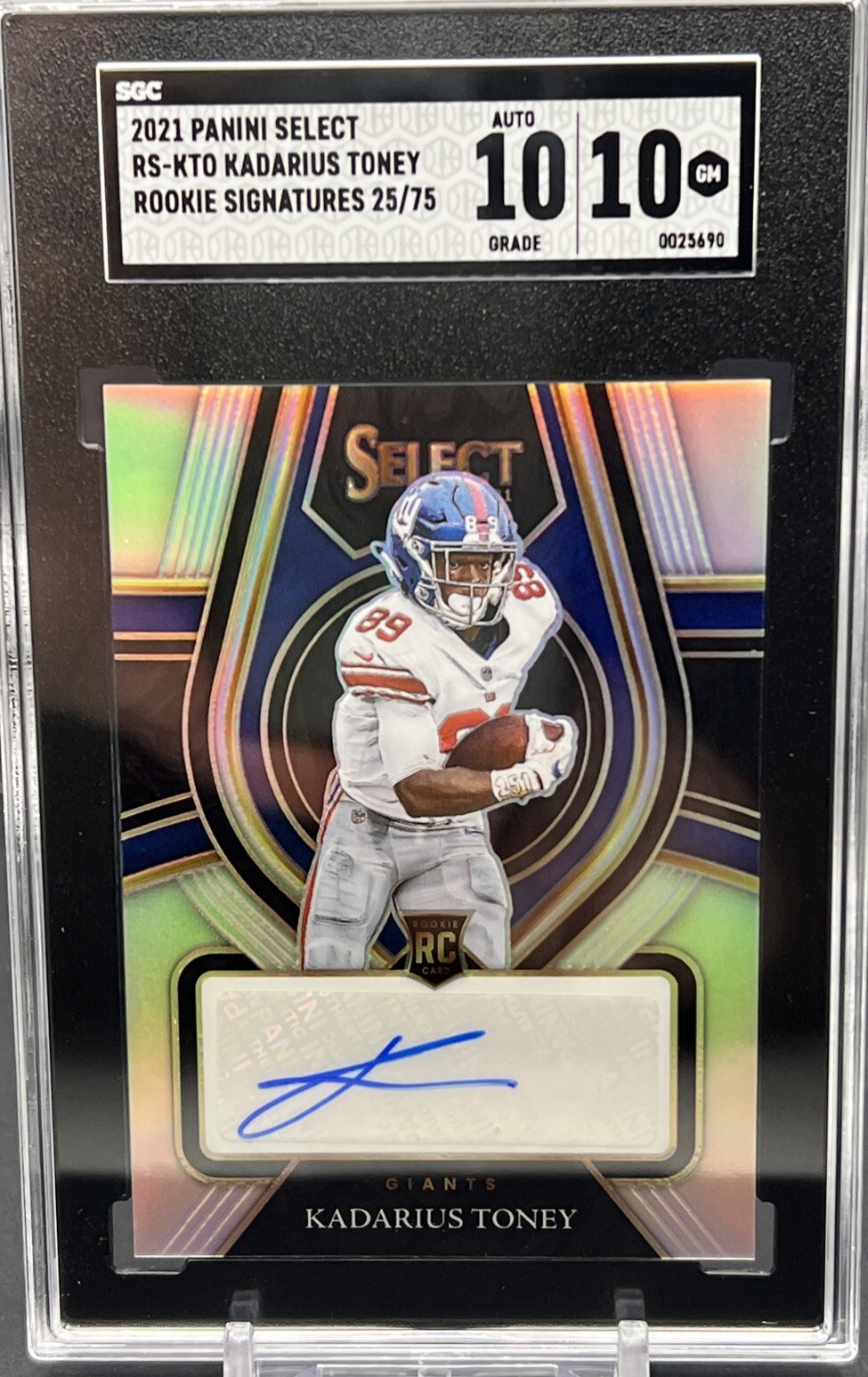 Kadarius Toney Panini Select Rookie Signatures #RSKTO Base