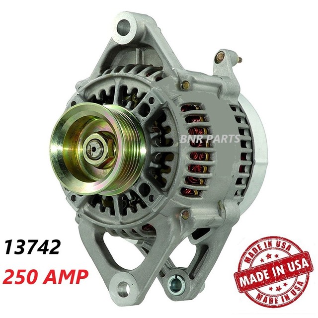250 AMP 13742 Alternator Jeep Dodge High Output HD NEW Performance eBay