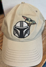 Baby Yoda Star Wars Cap Hat Snapback Adjustable Beige
