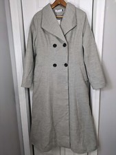 Milanoo Nwt Women's Size 2xl Gray Pea Coat Long
