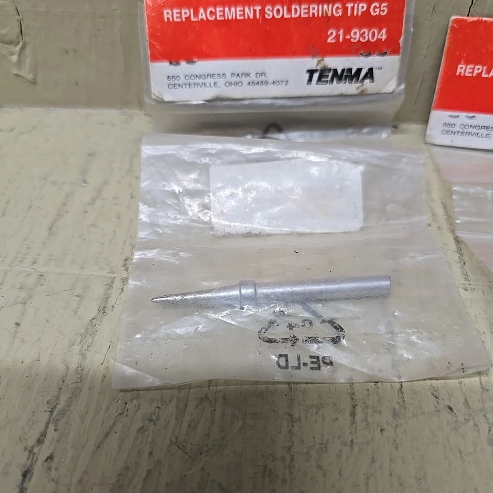 Lote de 2 puntas de soldadura de repuesto Tenma G3 (21-9302) y G5 (21-9304) NOS Foto 3 de 4