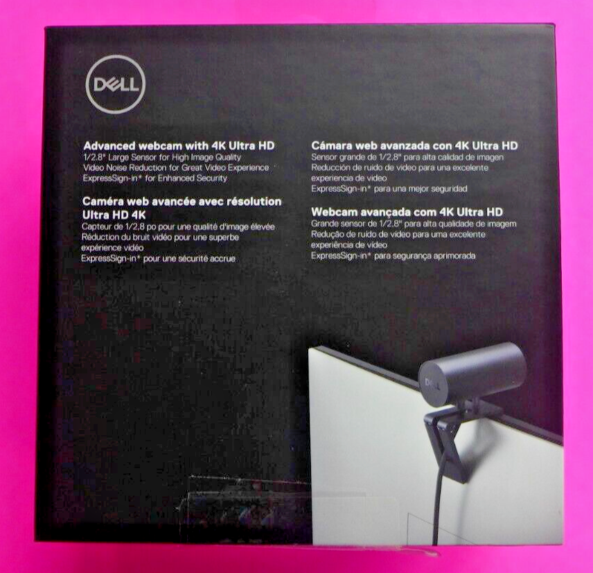 Dell 4K UltraSharp 64-Bit Webcam WB7022 Y35TW for sale online