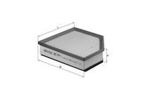 Knecht LX1593/2 Luftfilter FüR Volvo S60 S80 V60 V70 XC60 XC70 3.0 3.2 3.2ALK