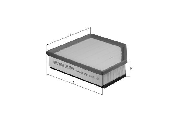 Knecht LX1593/2 Luftfilter FüR Volvo S60 S80 V60 V70 XC60 XC70 3.0 3.2 3.2ALK-image