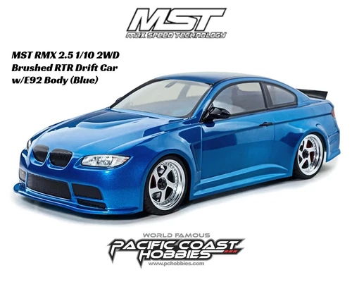 MST RMX 2.5 1/10 2WD Brushed RTR Drift Car w/E92 Body (Blue)
