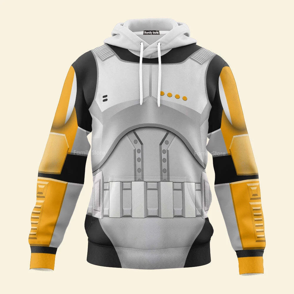 Star Wars Clone Trooper Commander Costume Hoodie Sweatpants