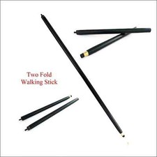 Vintage 2 Fold Wood Walking Stick Cane Only For Cane Handle Only wooden shaft 