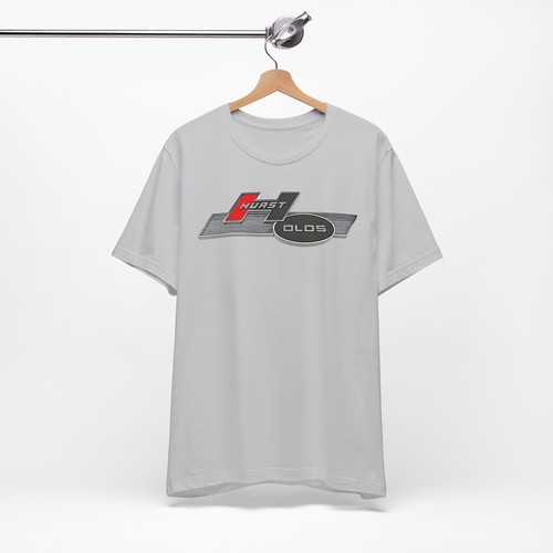 Hurst Olds T-Shirt shifter Oldsmobile muscle car V8 horsepower vintage - Picture 3 of 11
