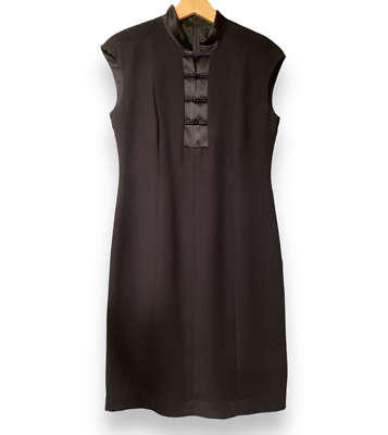asian little black dress Bodycon Satin Black Mini Dress