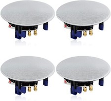 Herdio 320W 2-Way Flush Mount Ceiling Speakers 4x4" Kitchen Speakers for home