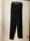 Wayne Clark 1980s Vintage Black Pleated Chiffon Crepe Pants – Size 8 — photo 1