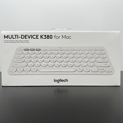 Logitech K380 Wireless Bluetooth Multi-Device Keyboard for MAC (WHITE) - NEW