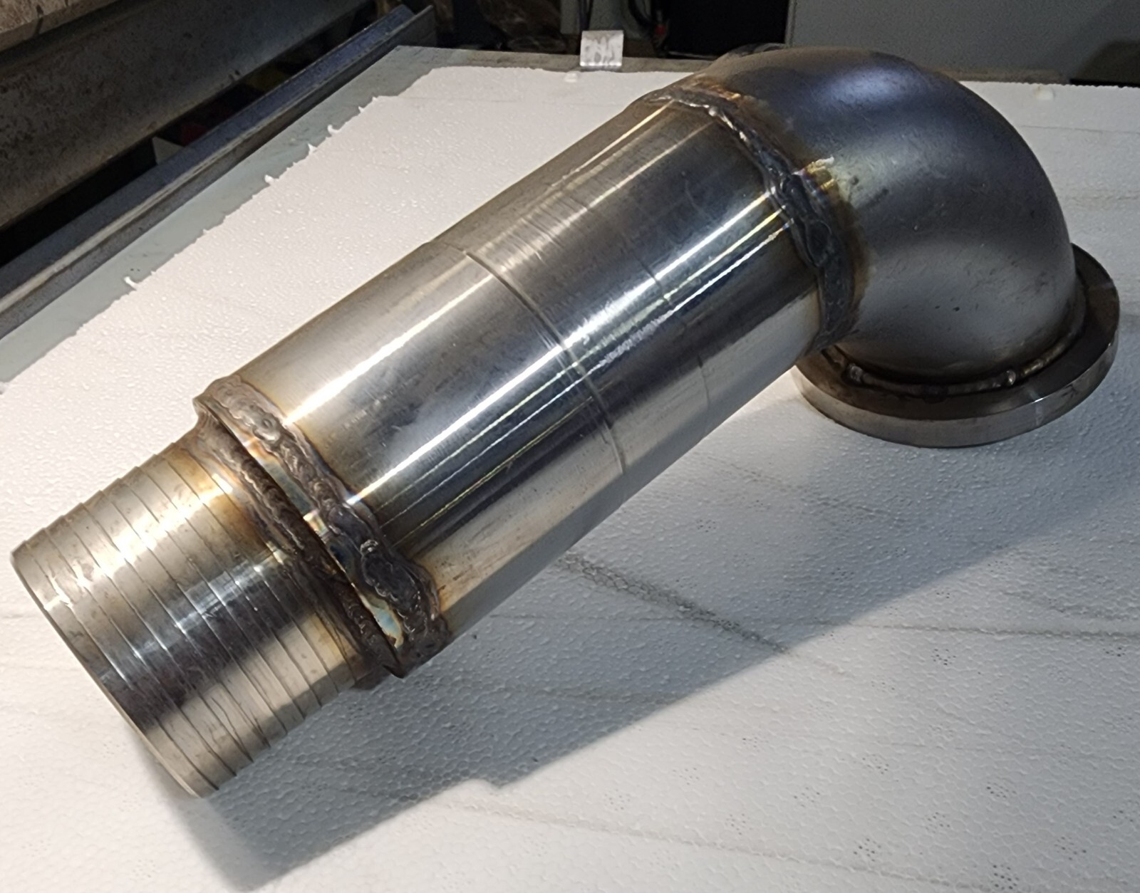 Perkins 6 cyl Marine Engine Wet Exhaust Elbow Stainless Steel eBay