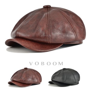 leather cabbie cap