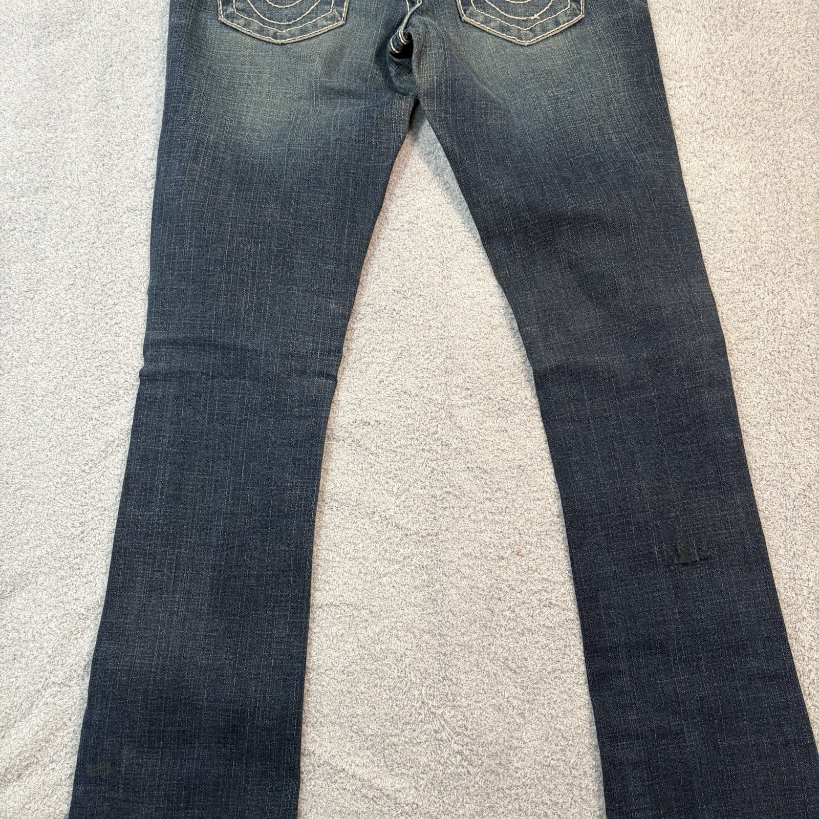 Vtg Women's True Religion Disco Joey Big T Crystal Flare Boot Cut Jeans 27 Y2K thumbnail 7