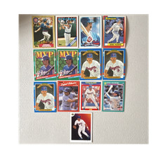 Rafael Palmeiro Rangers MLB Card Lot x13 1987 (RC)-1991 Topps Donruss Leaf Score