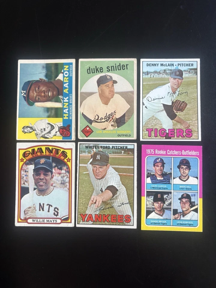 1962 Topps Mickey Mantle HANK AARON Hof Rc lot(73) Willie Mays Maris Uecker Hi# - Image 4 of 4