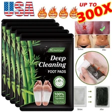 UPTO300x Detox Foot Patches Pads Body Toxins Feet Slimming Deep Cleansing Herbal