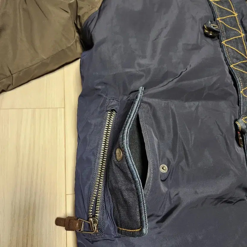 Unique Design Padding Jacket with Denim Details, … - image 5