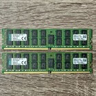 Lot of 2 16GB Kingston 2Rx4 PC4-17000 DDR4 2133MHz RDIMM ECC Server RAM (32GB)