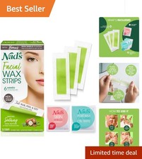 Facial Wax Strips Kit for Hair Removal - Eyebrow Wax Strips at Home - 24 Strip,