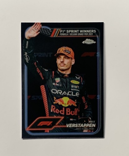 MAX VERSTAPPEN 2024 Topps Chrome Formula 1 #150 & #153 F1 Sprint Winners 2 Cards - Picture 3 of 5