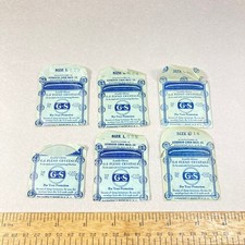 Cristal plástico grande vintage GS Flexo 6 piezas (3) 62 1/2 (1) 61 1/2 y (1) 48 1/2