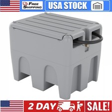 58 Gallon Portable Fuel Tank for Diesel Gasoline 12V Electric Transfer Pump