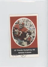 1972 Sunoco NFL Action Player Stamps Claude Humphrey HOF