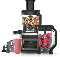 Ninja BN800UK 3-in-1 Food Processor & Blender Auto IQ 2.1L 1200w Black & Silver
