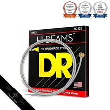 Cordes de basse DR 6 cordes Hi-Beam en acier inoxydable 0,030-,125 MR6-30Japa...