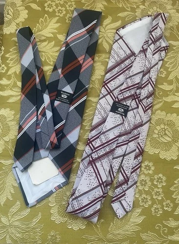  Vintage 1970s Men's Neckties Lot of 2  Exclusive VIP Made in Yugoslavia NOS New image 6